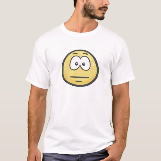 Emoji: Ausdrucksloses Gesicht T-Shirt (Vorderseite)
