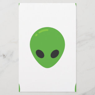 Emoji-Außerirdischen Briefpapier