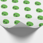 Emoji-Außerirdischen Geschenkpapier (Ecke)