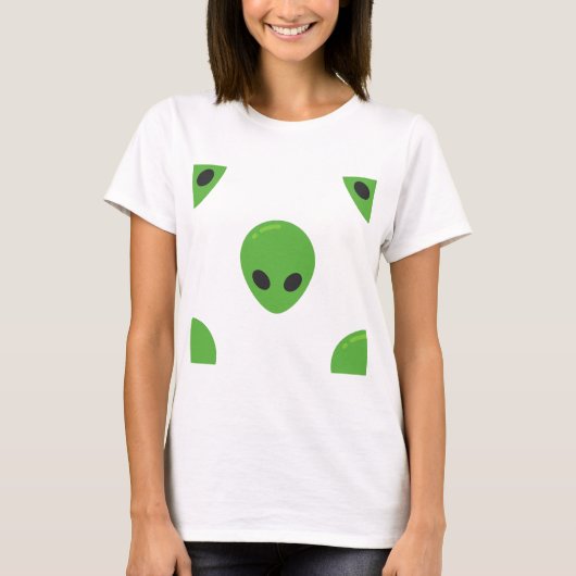 Emoji-Außerirdischen T-Shirt (Vorderseite)