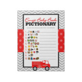 Emoji Baby Book Fireruck Baby Showspiel Pack Notizblock (Rotiert)