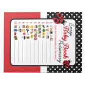 Emoji Baby Book Ladybug Baby Showroom Notizblock (Vorderseite)