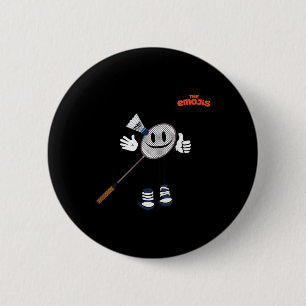 Emoji Badminton Sports trübt Button