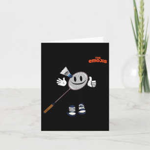 Emoji Badminton Sports trübt Karte