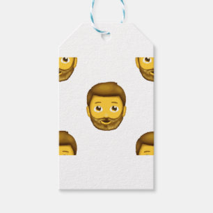Emoji bärtiger Mann Geschenkanhänger