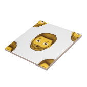 Emoji-Bartmann Fliese (Seite)