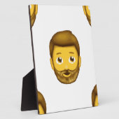 Emoji-Bartmann Fotoplatte (Seite)