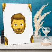 Emoji-Bartmann Fotoplatte (Seite)