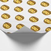 Emoji-Bartmann Geschenkpapier (Ecke)