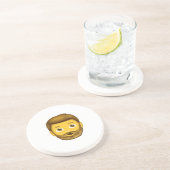 Emoji-Bartmann Getränkeuntersetzer (Seite)
