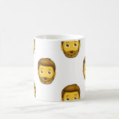 Emoji-Bartmann Kaffeetasse (Mittel)