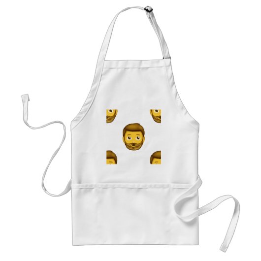 Emoji-Bartmann Schürze (Vorne)