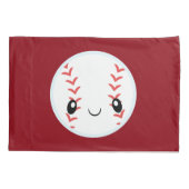 Emoji Baseball Kissenbezug (Rückseite)