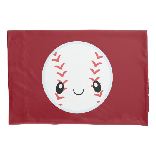 Emoji Baseball Kissenbezug (Vorderseite)