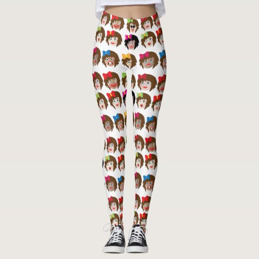 Emoji bei Weibchen Leggings (Vorderseite)