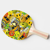 Emoji belebte Gesichter Tischtennis Schläger (Seitenansicht)