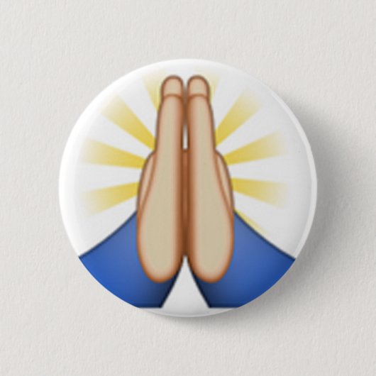 Emoji beten button (Vorderseite)