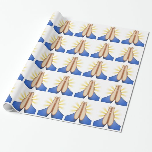 Emoji beten geschenkpapier (Ungerollt)