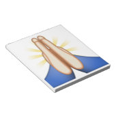 Emoji beten notizblock (angewinkelt)