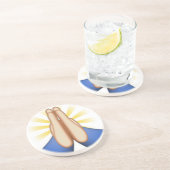 Emoji beten sandstein untersetzer (Seite)