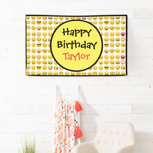 Emoji Birthday Banner (Insitu)