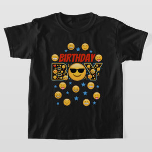 Emoji Birthday Boy lächeln Gesicht T-Shirt