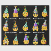 Emoji Birthday Geschenkpapier (Flach)