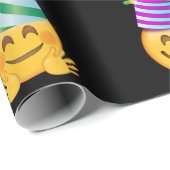 Emoji Birthday Geschenkpapier (Rolleneckpunkt)