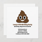 Emoji Birthday Invite Einladung (Vorne/Hinten)