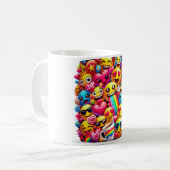Emoji-Blast-Tasse Kaffeetasse (Vorderseite Links)