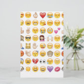 Emoji Briefpapier (Stehend Vorderseite)
