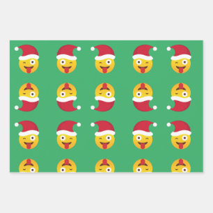 Emoji Christmas Geschenkpapier Set