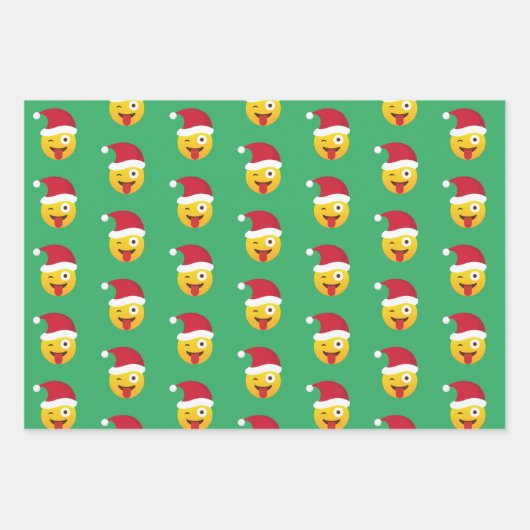 Emoji Christmas Geschenkpapier Set (Vorderseite)