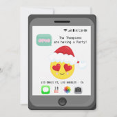 Emoji Christmas Party Einladung (Vorderseite)