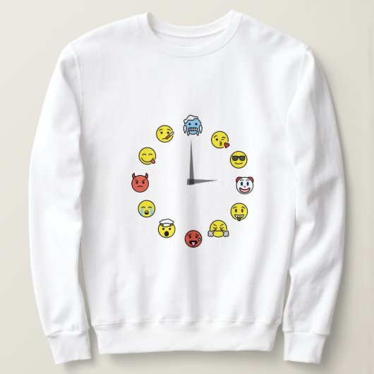 Emoji Clock Sweatshirt (Design vorne)