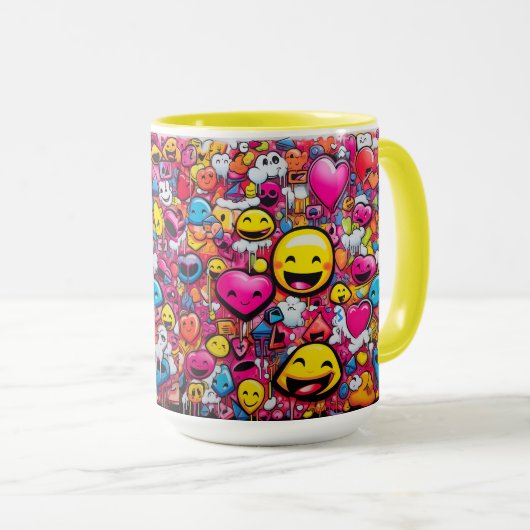 EMOJI COFFEE CUP TASSE (VorderseiteRechts)
