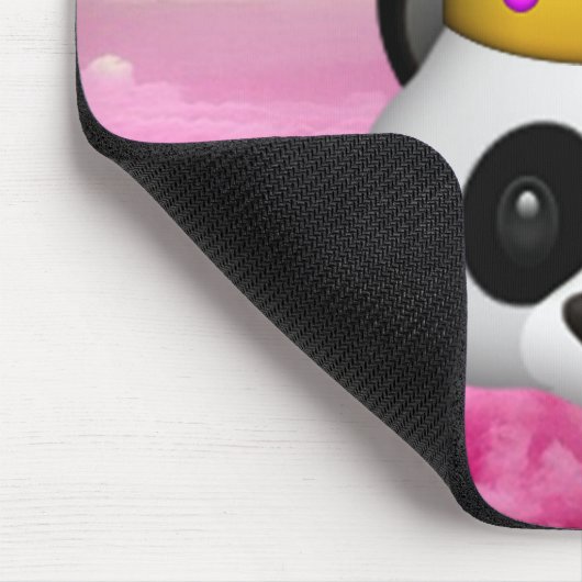 Emoji Crowned Panda Mousepad (Ecke)