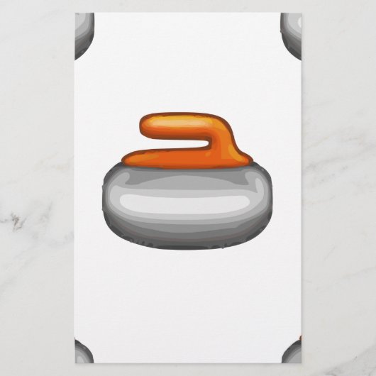 Emoji Curling Stone Briefpapier (Vorderseite)