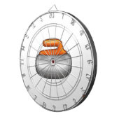 Emoji Curling Stone Dartscheibe (Vorderseite rechts)