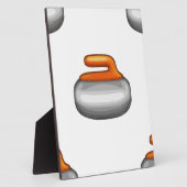 Emoji Curling Stone Fotoplatte (Seite)