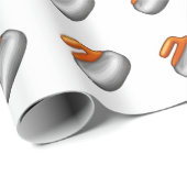 Emoji Curling Stone Geschenkpapier (Rolleneckpunkt)