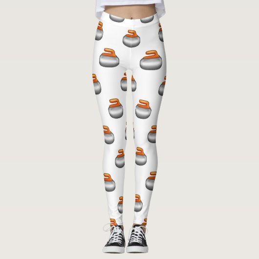 Emoji Curling Stone Leggings (Vorderseite)