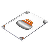 Emoji Curling Stone Notizblock (Linke Seite)