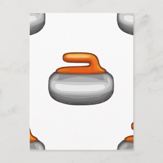 Emoji Curling Stone Postkarte (Vorderseite)