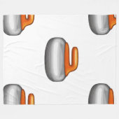 Emoji-Curlingstein-Decke Fleecedecke (Vorderseite (Horizontal))