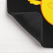 Emoji Dab Dabbing Yellow Smile Face Mousepad (Ecke)