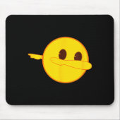 Emoji Dab Dabbing Yellow Smile Face  Mousepad (Vorne)