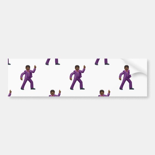 Emoji Dancing Man Autoaufkleber (Vorne)