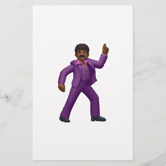 Emoji Dancing Man Briefpapier (Vorderseite)