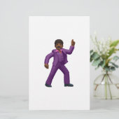 Emoji Dancing Man Briefpapier (Stehend Vorderseite)